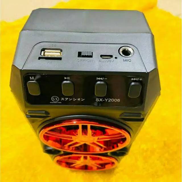 Speaker bluetooth mega bass sx-y2006 free mic