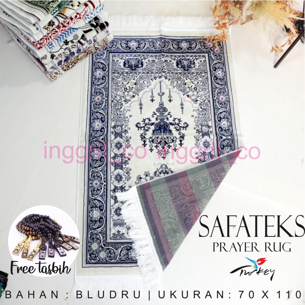 Sajadah Bulu Halus, Safatek, Sajadah Seserahan pernikahan, uk 70 x 110 cm