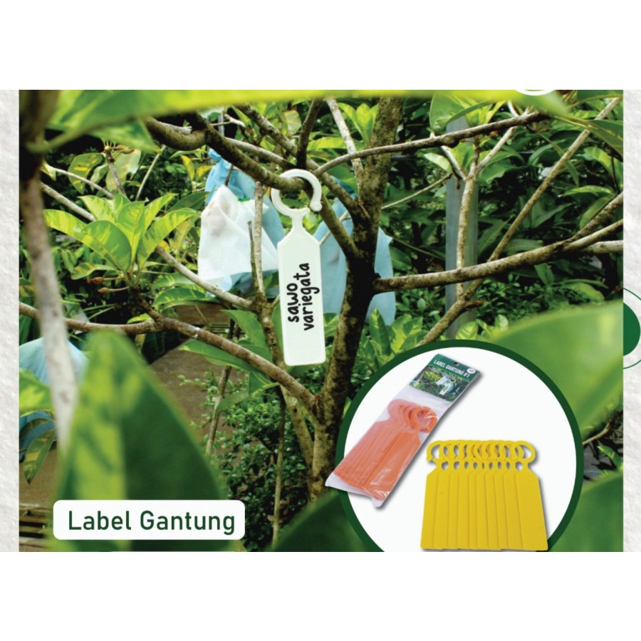 LABEL GANTUNG PACK ISI 10 PCS label tanaman plant name tag plastik PVC