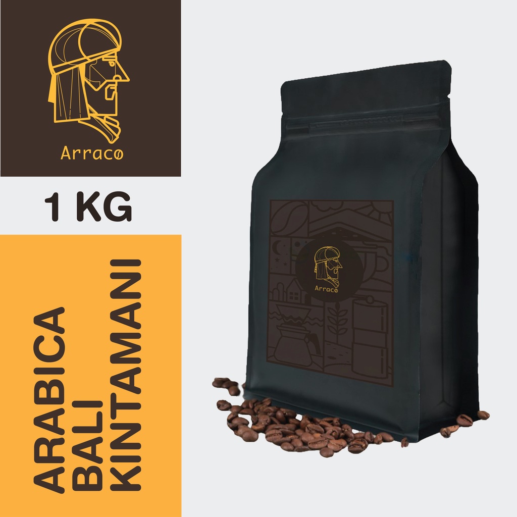

ARRACO KOPI - Kopi Arabika Bali Kintamani 1KG Biji / Bubuk | Full-washed - Medium Roasted