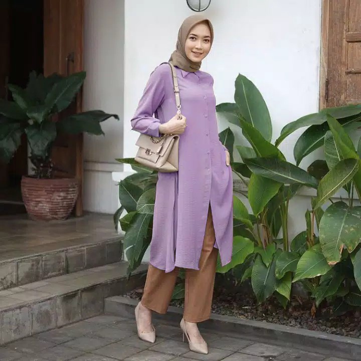 Tq88indonesia Baju Tunik Busui / Zalfa Tunik / Pakaian Muslim Wanita