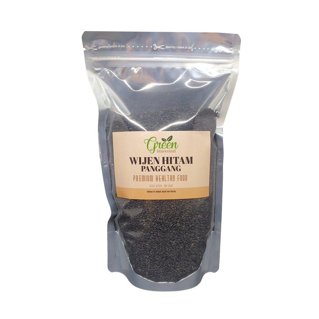 

WIJEN HITAM PANGGANG 400 GR PREMIUM BLACK SESAME SEED ROASTED SANGRAI