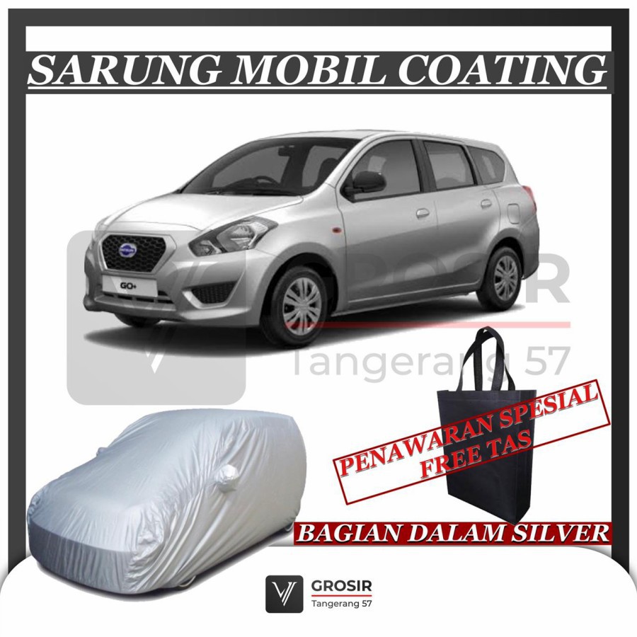 SARUNG MOBIL DATSUN GO PLUS PANCA COATING BODY COVER DATSUN GO PLUS P