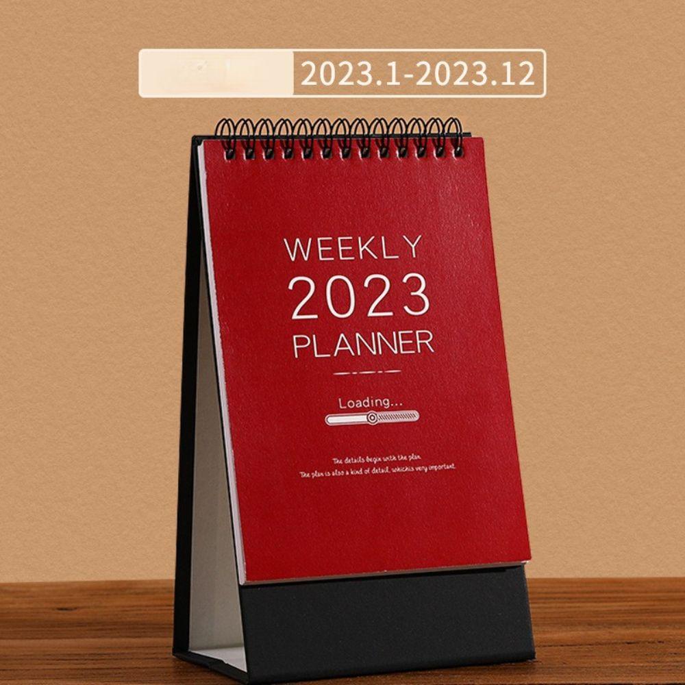 [Elegan] 2023kalender Kreatif Sederhana Bulanan Notebook Alat Tulis Jadwal Planner Jadwal Planner