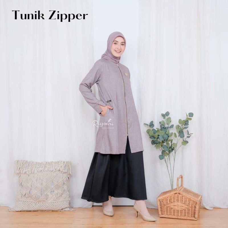 ATASAN TUNIK ZIPPER BY RIYANI