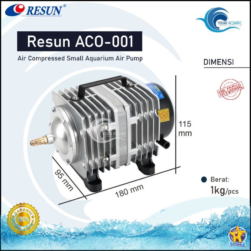 Pompa Udara Aerator Yamano ACO-001 Air Pump Aquarium ACO001 Oksigen Aerator kolam hidroponik