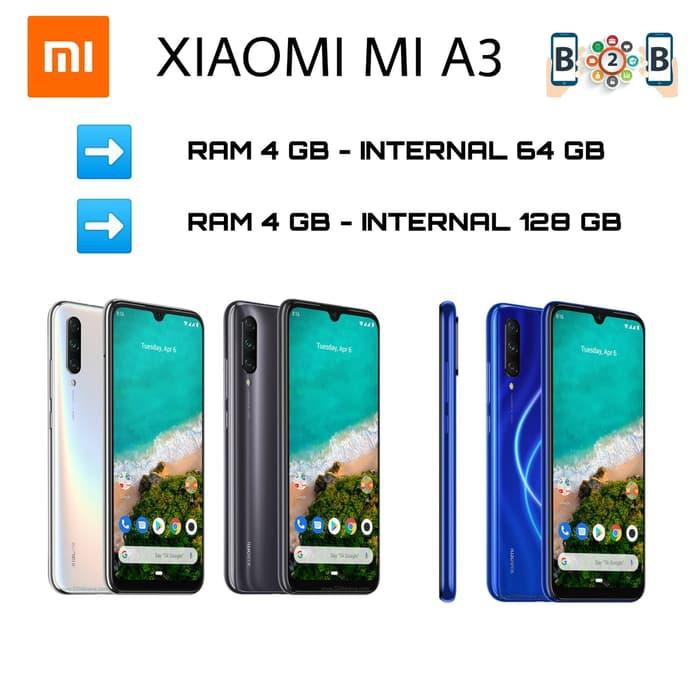 [Baru] XIAOMI MI A3 4/64 - RAM 4GB - INTERNAL 64GB - Biru