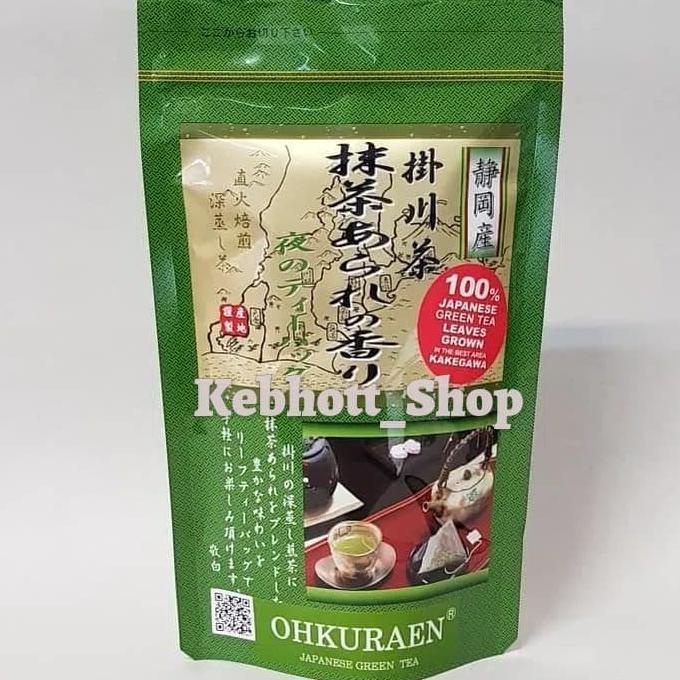 

[COD] Ohkuraen Matcha Arare Genmaicha Evening Green Tea Teabag 50g Teh Hijau [COD]