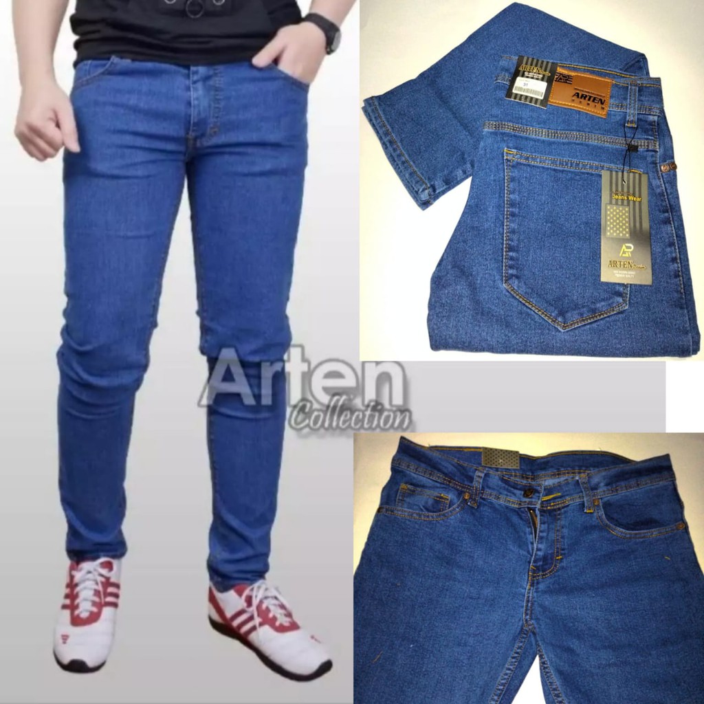 Celana panjang jeans pria / Slim Fit Stretch/ Ngaret/melar