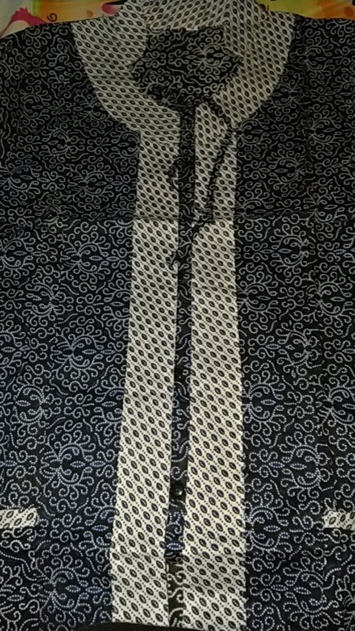 Tey-17 Batik Wanita Asj Sa Hrb026 Kenongo Kemeja Tosca Pendek