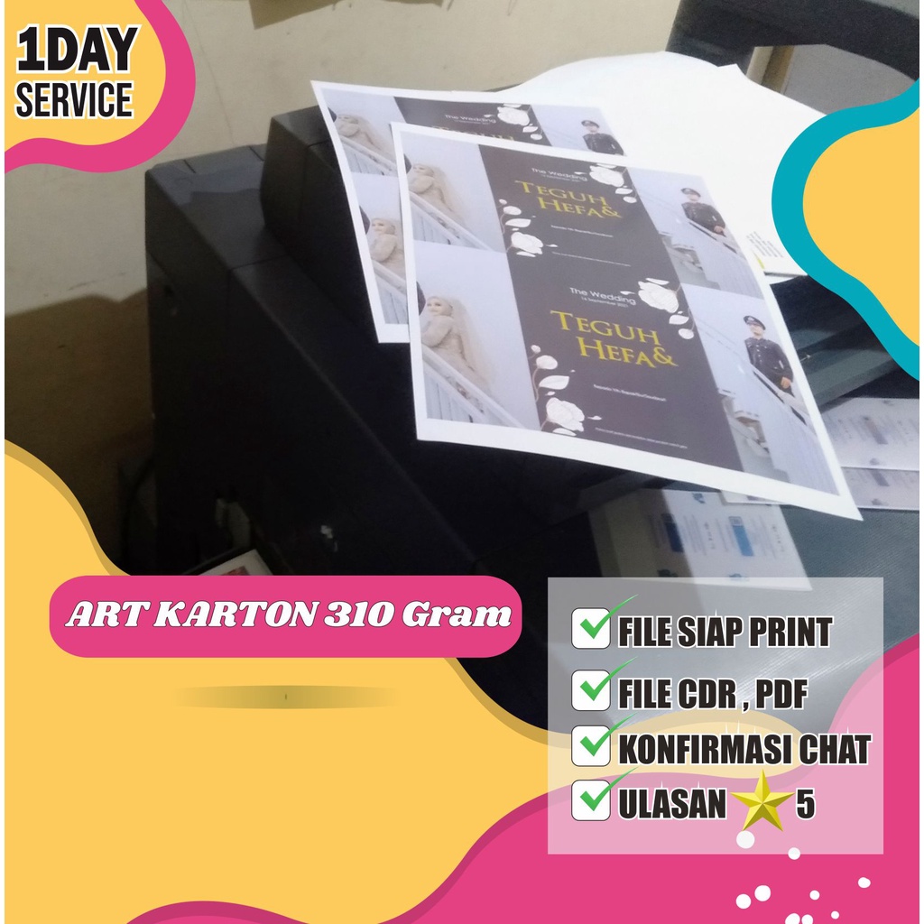 Cetak / Print A3+  KERTAS IVORY 310 GRAM FILE SIAP PRINT [ tanpa minimal order ]
