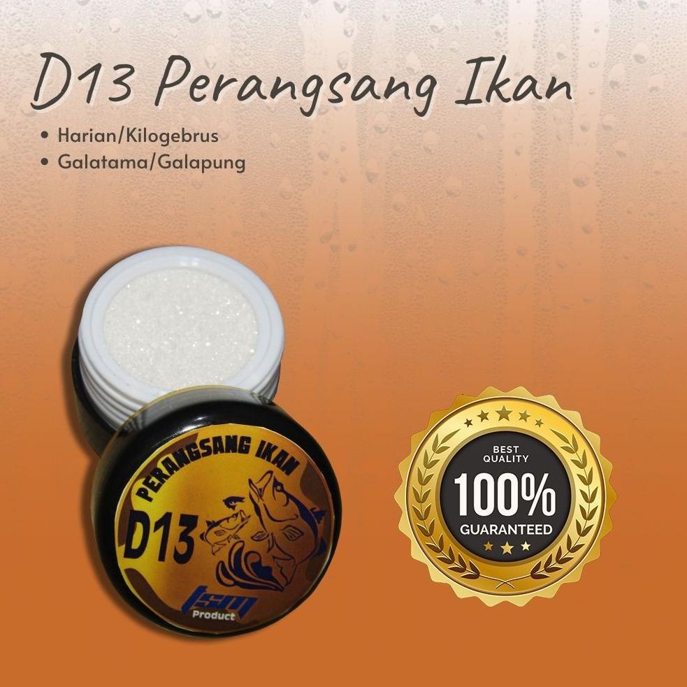 [PRODUK 6ELU0] Serbuk Perangsang Ikan D13 - Campuran Umpan Mancing Harian Kilo Gebrus Lomba Galatama