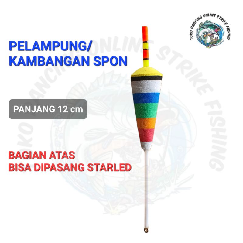 PELAMPUNG/KAMBANGAN SPON PANJANG 12 CM