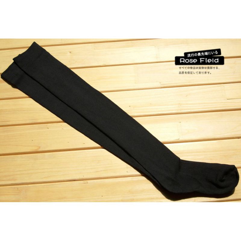 OVERKNEE SOCKS / KAUS KAKI SEPAHA WARNA HITAM PUTIH / KAOS KAKI - OKPO