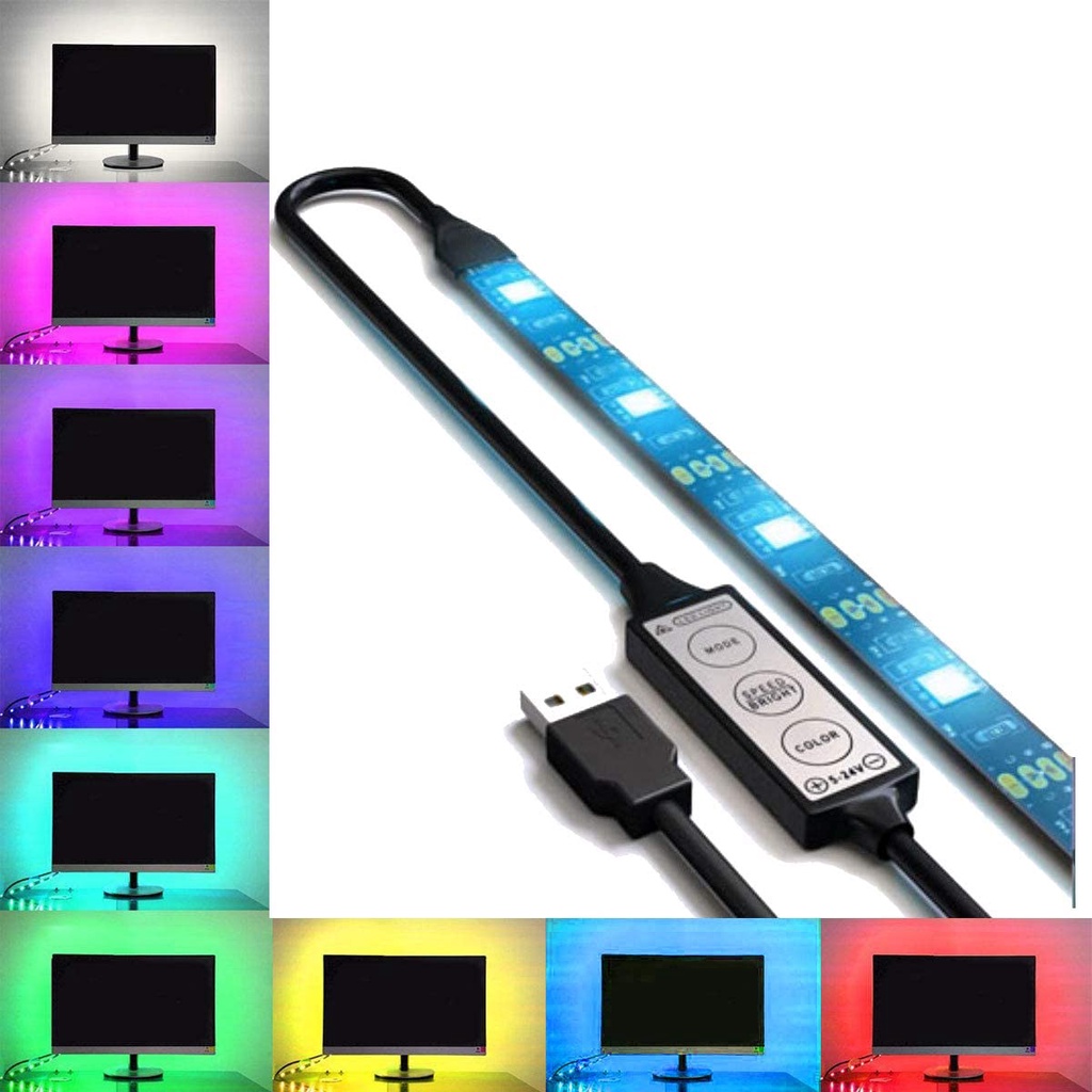 Lampu Hias USB LED Strip RGB 5050 Backlight Multi Warna USB LED Lighting Strip for HDTV USB LED Backlight Strip Untuk Pencahayaan Lampu Hias Rumah