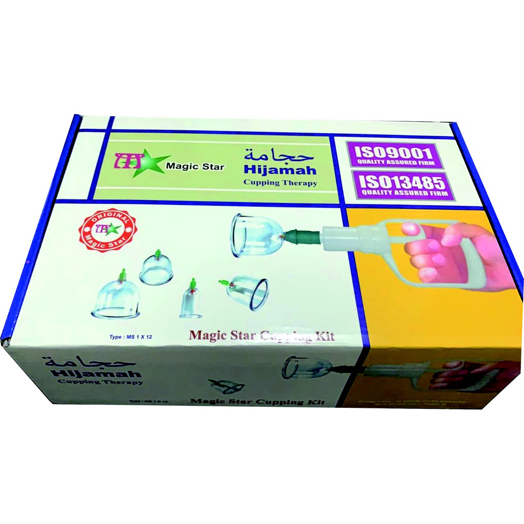 Kop Angin Isi 12 Kop Original Murah Tebal Lengkap / Alat Bekam isi 12 pcs Magic Star Cupping Therapy