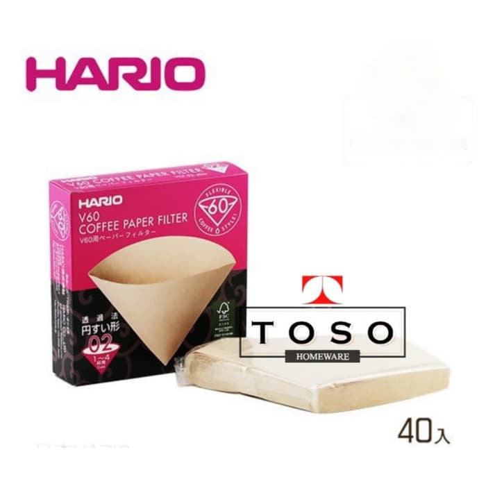 Filter Paper Hario V60 Size 02 Coffee Paper Filter Saringan Kertas