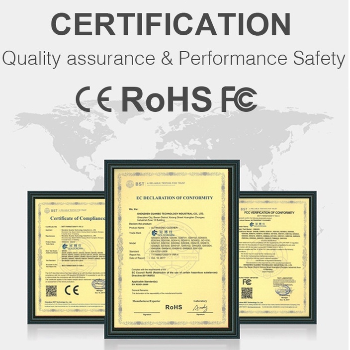 GRANBO Mesin Pembersih Perhiasan Gelang Kalung Cincin Jam Koin Kacamata pembersih metal tanpa korosi Ultrasonic Cleaner Ultrasound Washing 800ml Household Digital Ultrasonic Cleaner 35W Stainless Steel Bath 110V 220V Degas Watches Jewelry Metal Polish