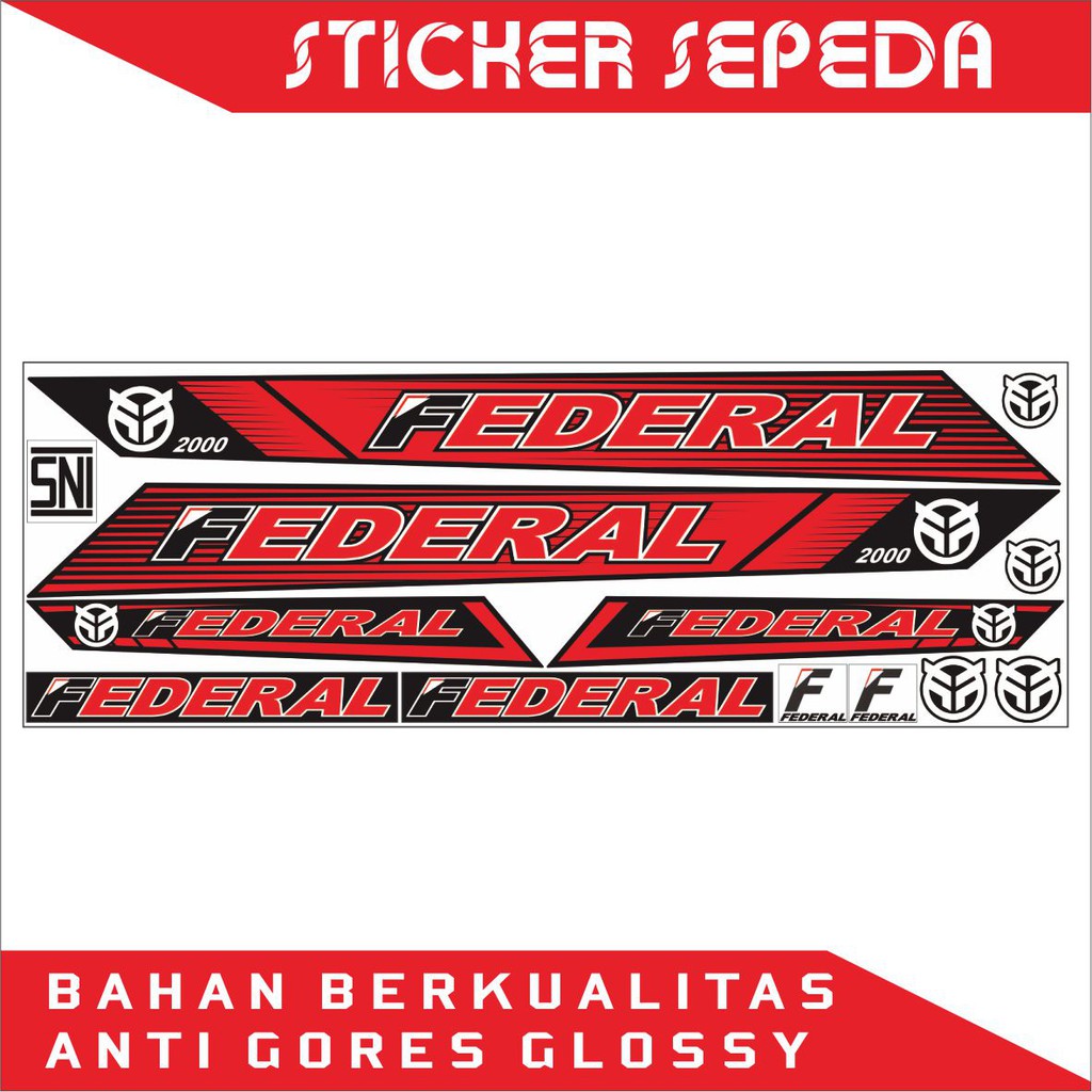 STICKER SEPEDA - STICKER SET SEPEDA FEDERAL - 05 - SAHILA STICKER