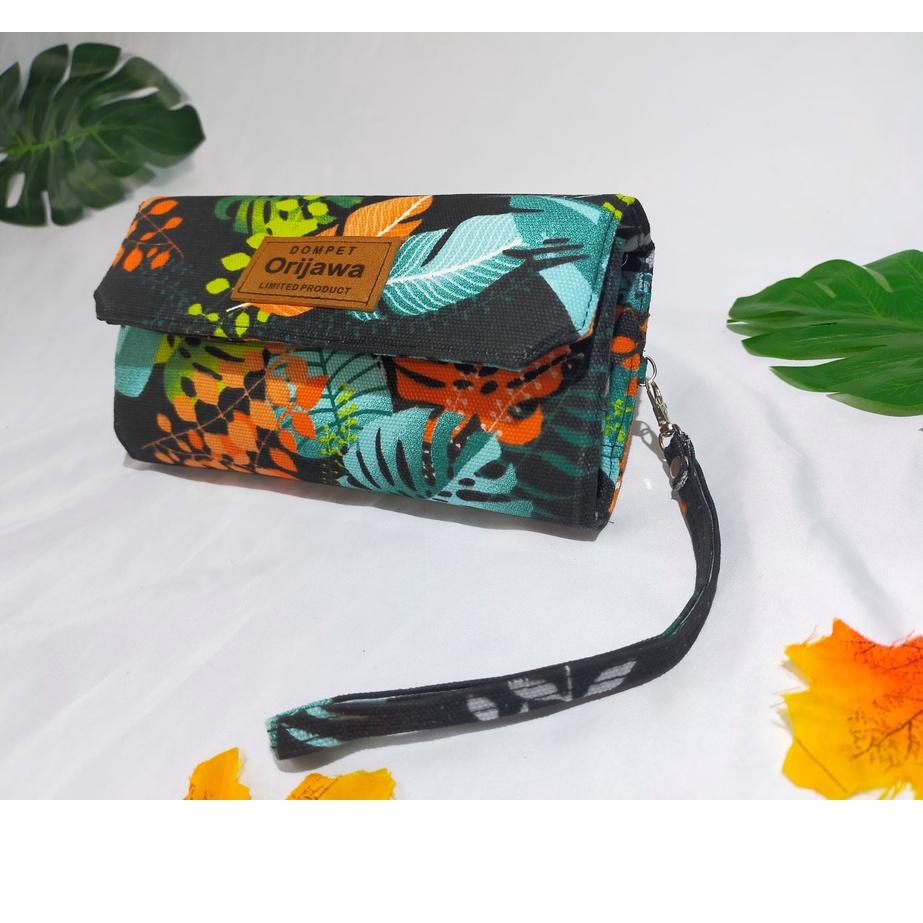 Koleksi Terbaru.. Dompet Pintar Multifungsi Disiplin Pengatur Keuangan Belanja Bahan Kanvas ORIJAWA 