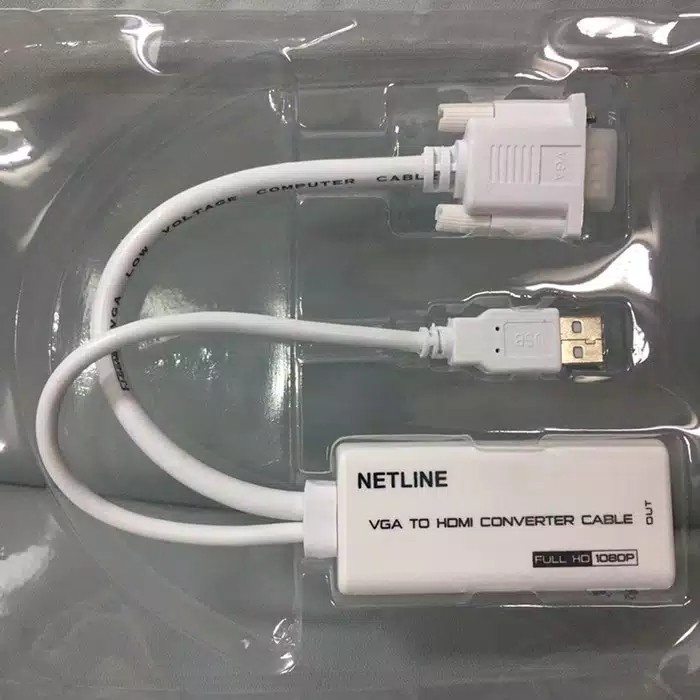 NETLINE Converter VGA to HDMI / Konverter VGA to HDMI