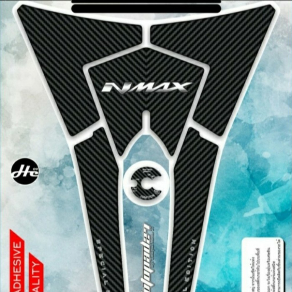 Stiker sticker tankpad deckpad carbon premium nmax 2015-2019 bahan resin original