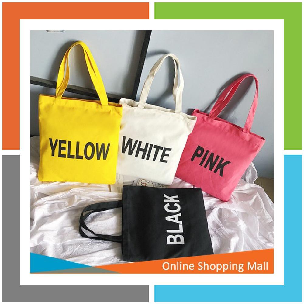 OSM - T160 Tote Bag Kanvas Tas Kanvas Totebag ToteBag Fashion Tas Wanita Tas Import Batam