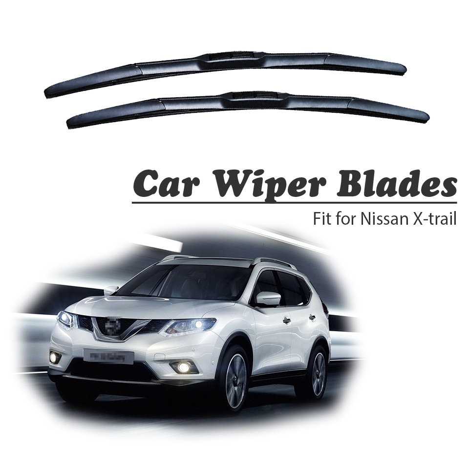 1 Set Karet Wiper Depan Mobil Untuk Nissan X-trail 2018 2017 2016-2001 T30 T31 T32