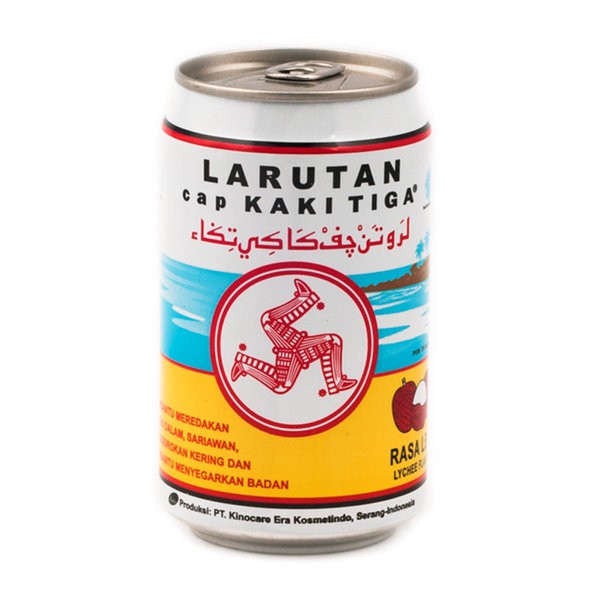 

CAP KAKI TIGA Larutan Penyegar Rasa Leci 320ml Kemasan Kaleng