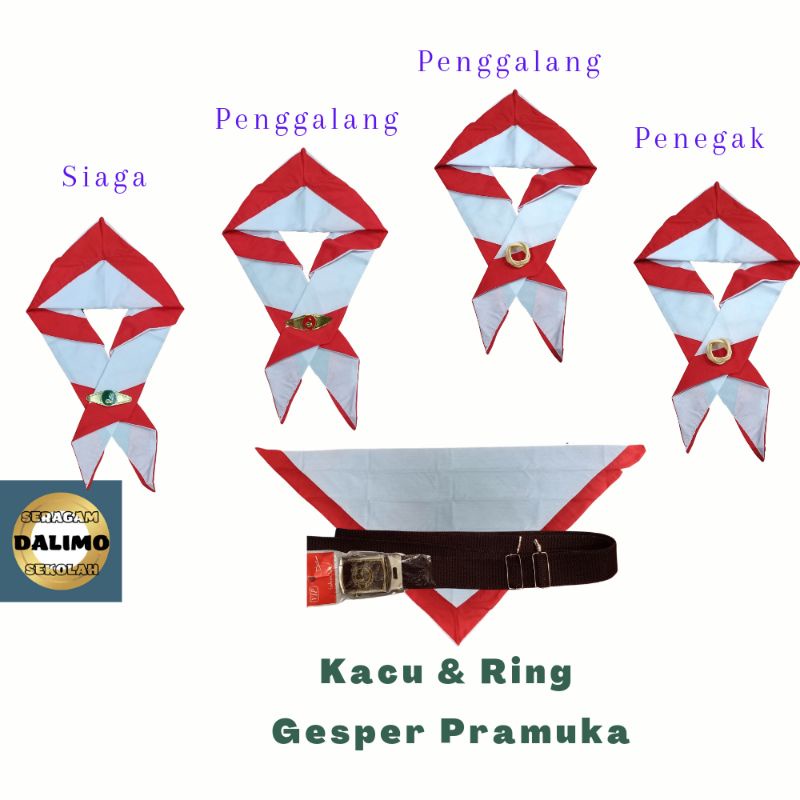 Atribut Pramuka Laki dan Perempuan Kacu Pramuka Kacu Pramuka Siaga Penggalang Penegak Kacu SD SMP SM