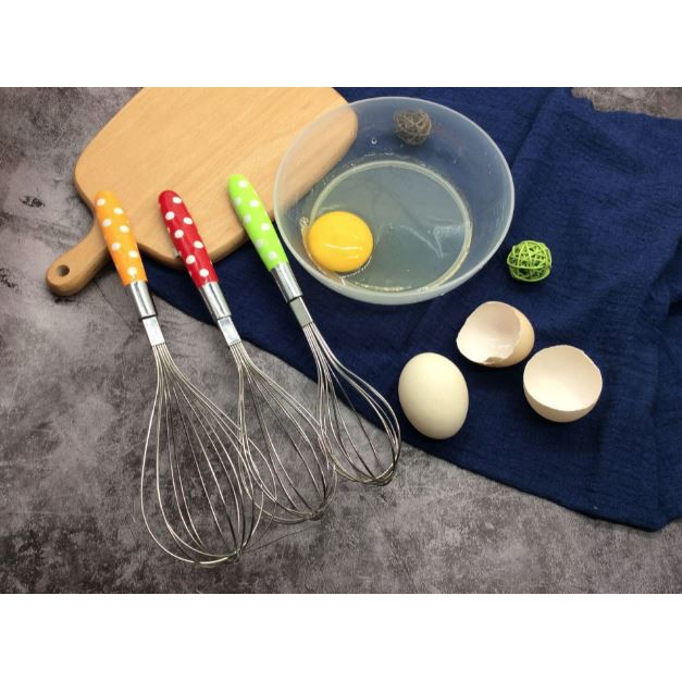 Pengocok Telur Polkadot stainless Steel Whisk Model Polkadot/pengocok telur