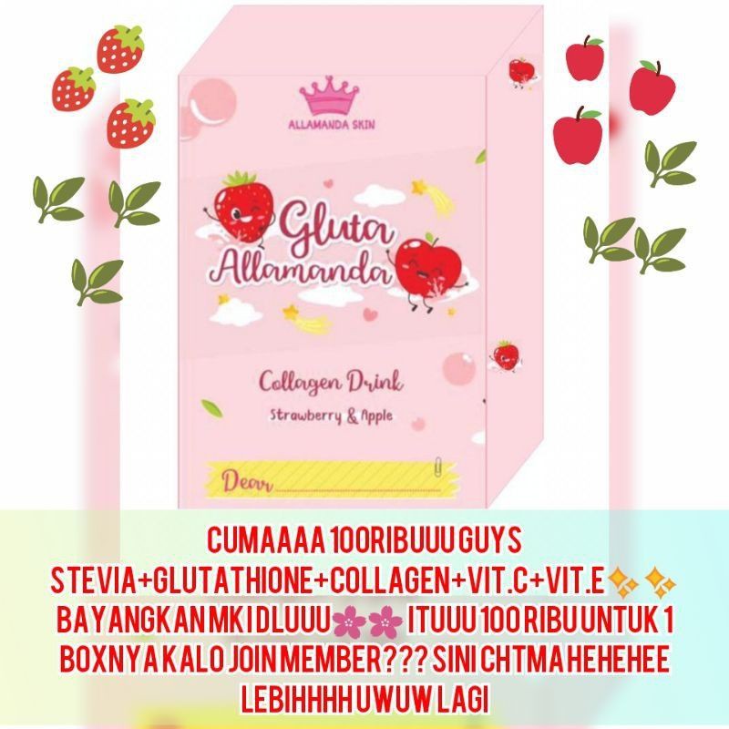 GLUTA ALLAMANDA Minuman collagen/ Collagen drink/Gluta skin