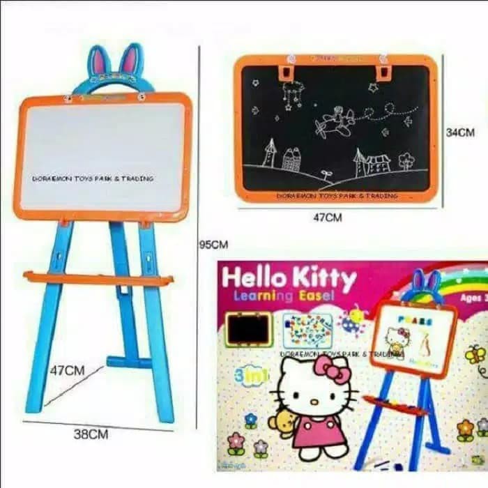 

Terbaru PAPAN TULIS LEARNING EASEL HELLO KITTY Asli