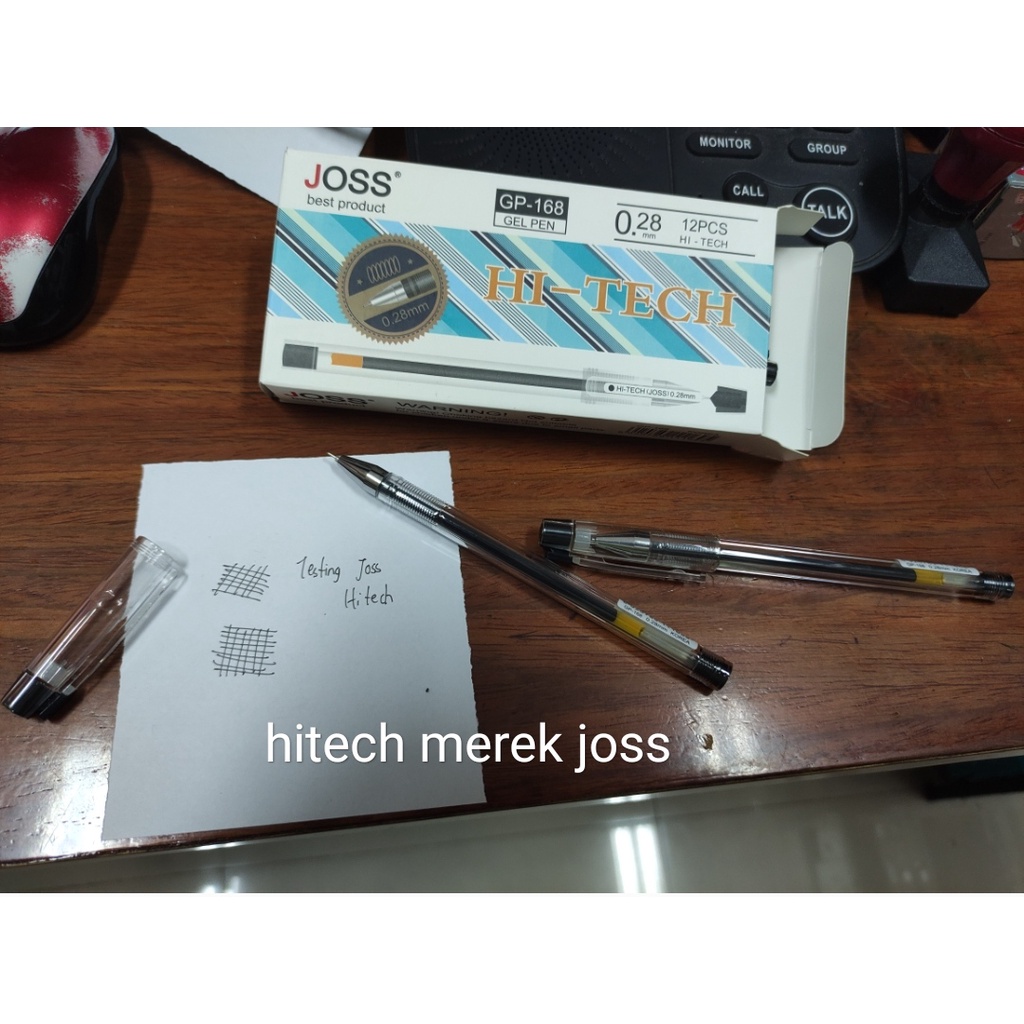 

ballpoint hi tech 0.28 joss satuan hitam