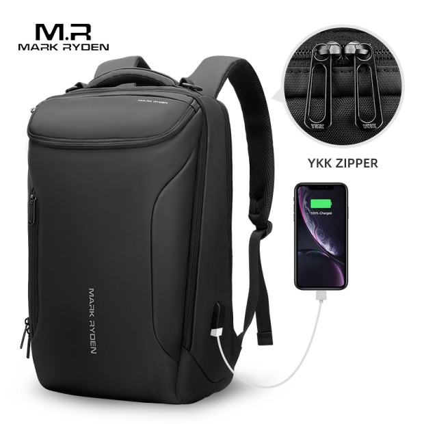 Tas Backpack MARK RYDEN MR9031 Ori Ransel Laptop 15.6 USB Anti Air