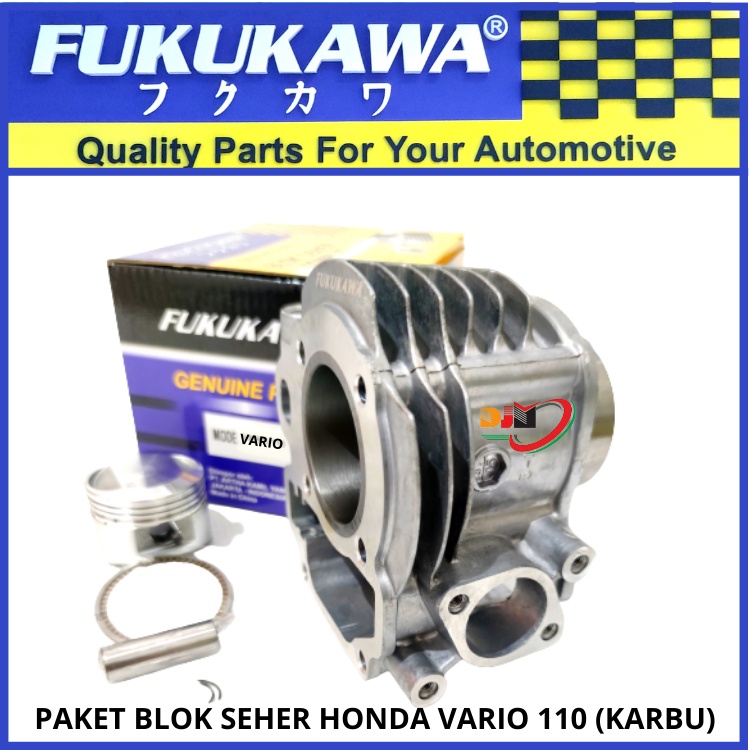 Blok Seher Boring Vario 110 Karbu KVB Plus Piston Kit Original Fukukawa