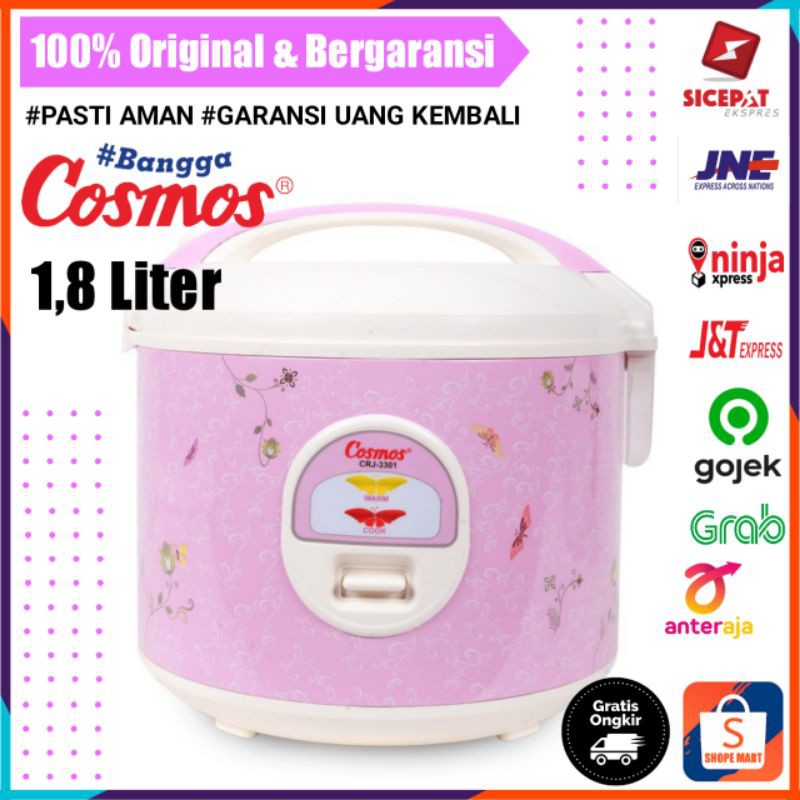 MEJIKOM COSMOS PENANAK NASI RICE COOKER 2 LITER MEJICOM PENGHANGAT MAJICOM RESKUKER MAGIC COM 3