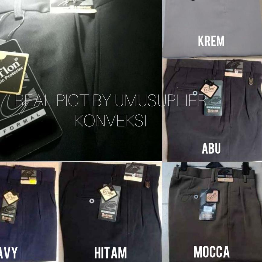 ֍ Celana kain Cardinal 27-44 / Celana kain Standar Pria /Celana kain Formal Pria 27-44 / Navy, Mocca