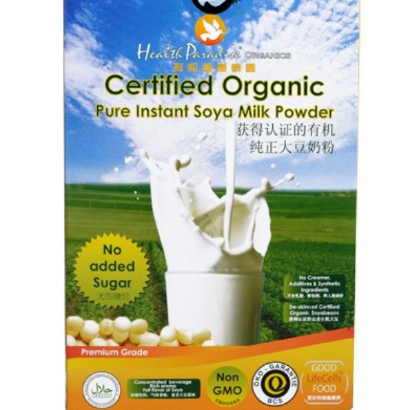Health Paradise Organic Soy Milk Powder No Sugar 500g