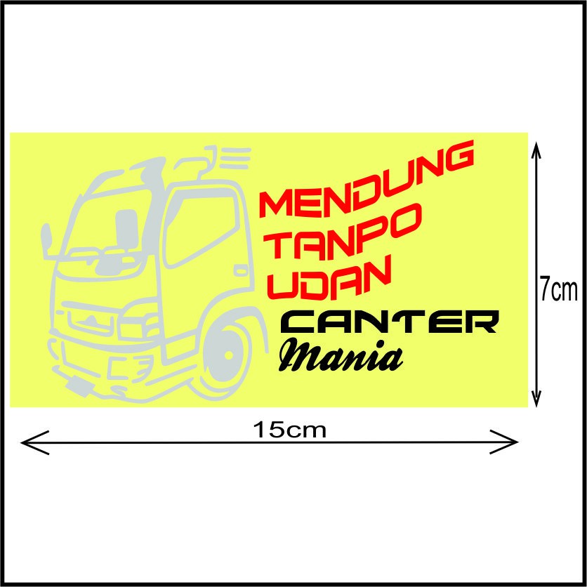 sticker stiker truk truck canter mania