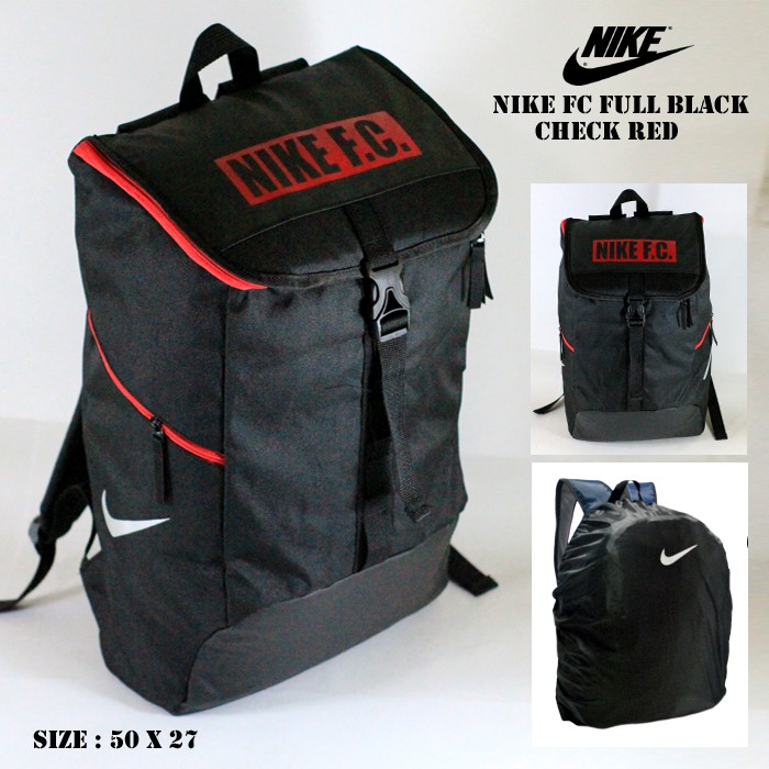 Tas Ransel Backpack Bodypack Nike FC Hitam Merah Biru Stabilo Navy Biru Dongker