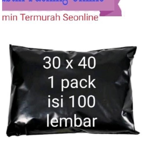 

Plastik Packing Online Shop 30 x 40 Hitam Black
