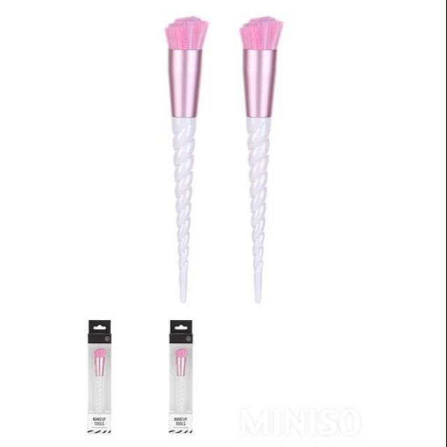 BIG SALE ORIGINAL MINISO - Unicorn Make up Brush Romantic Ice cream Import