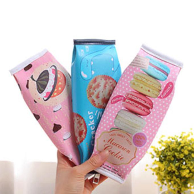 

Kualitas Terbaik tempat pensil motif biskuit / Korea Fun Cookies Snacks Pencil STP004 - pink