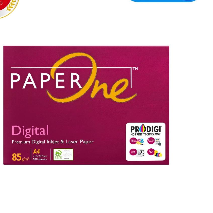 

ORD❆ PAPERONE Kertas A4 85gr 1 Ream (500 lembar) [Kertas HVS, Kertas Fotocopy Digital] Serbuuu