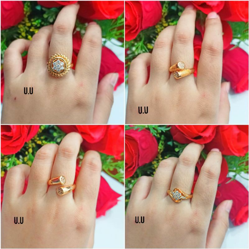 Fourfashion Cincin Casual Dewasa Bermotif Kekinian PD102