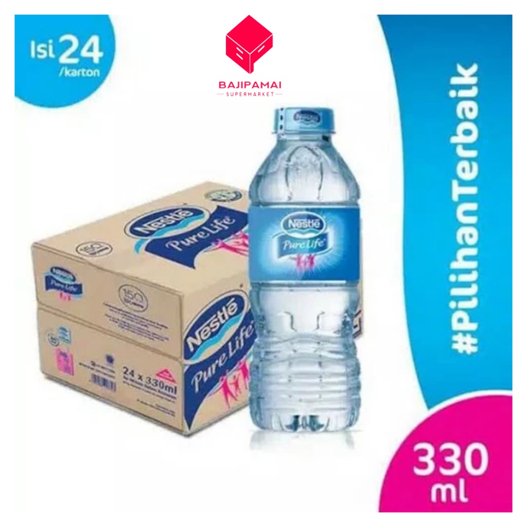 

Nestle Pure Life Botol Kecil Mini 330ml per Dus Karton isi 24