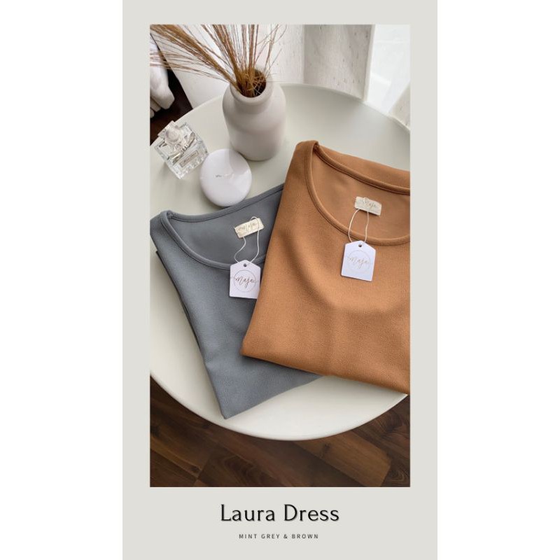 laura dress 132 cm loose dress inner dress casual dress santai