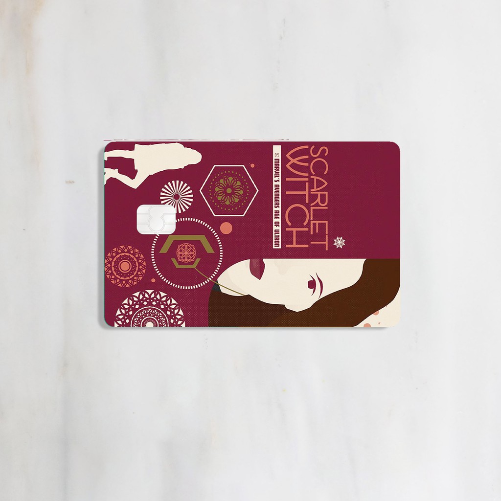 [MARVEL] SCARLET WITCH Card Sticker Cover Skin  ATM / Debit / Credit / Emoney / Flazz Kartu