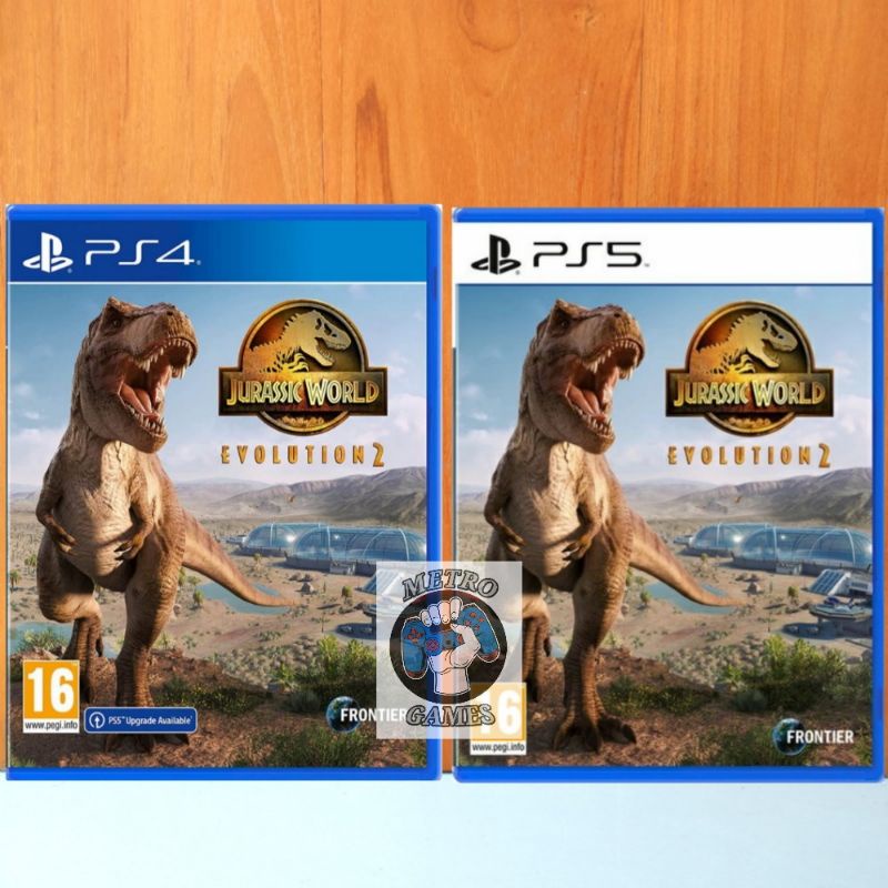 Kaset Jurassic World Evolution 2 PS4 PS5 Dinosaurus Dinosaur Jurrasic Worlds Evolutions II Playstation PS 4 5 Original CD BD Game Games Jurasic Jurrassic Park